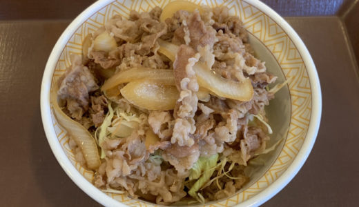 すき家の牛丼ライトを食べて血糖値を計ってみた。