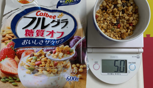 糖質オフのフルグラを食べて血糖値を計ってみた